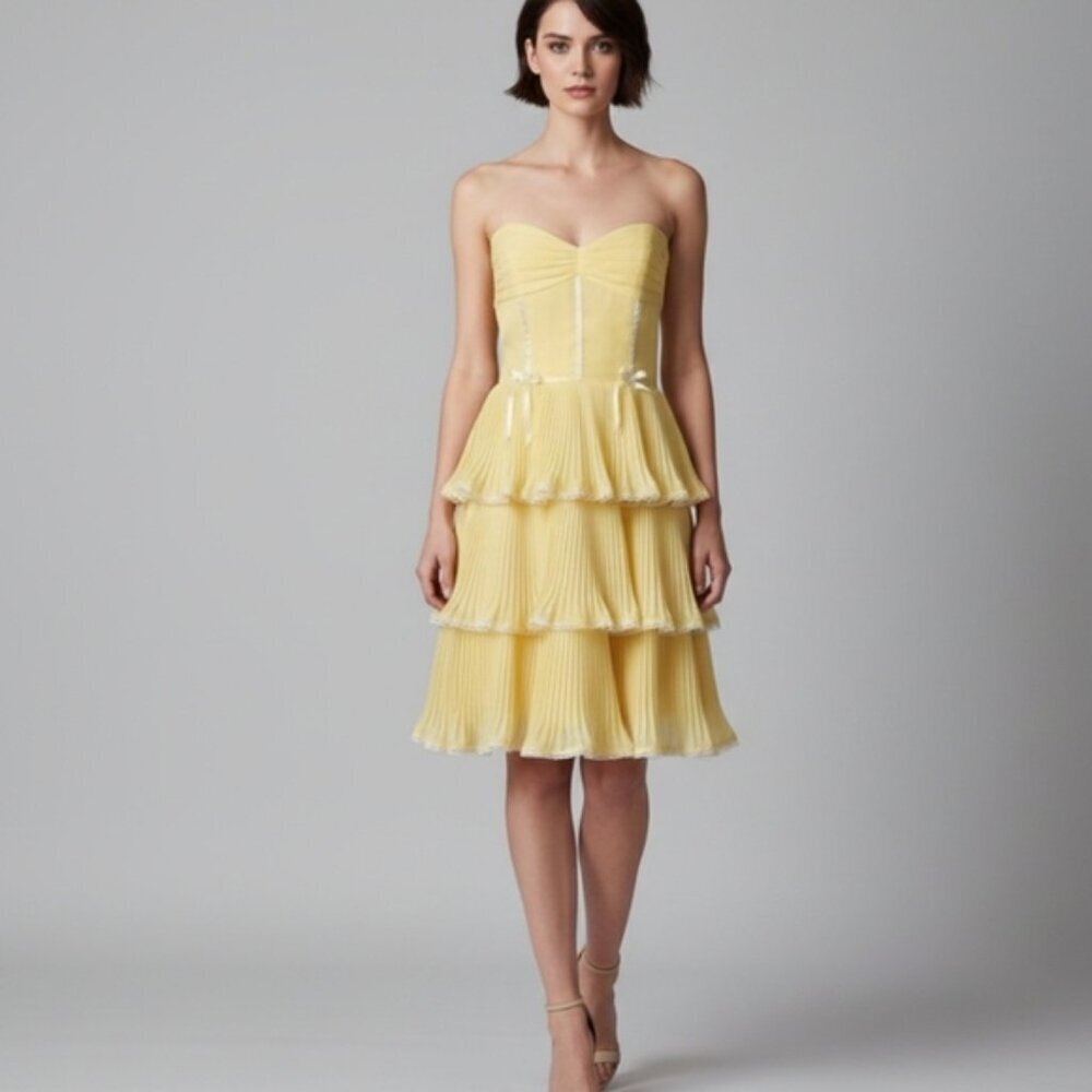 Vintage Betsey Johnson Cupcake Dress Silk tea party Size 10 Coquette vintage
